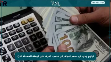 تراجع جديد في سعر الدولار في مصر.. تعرف على قيمته المحدثة الآن!